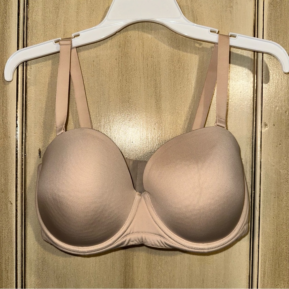 Wacoal Strapless Convertible Nude Bra Size 34DDD